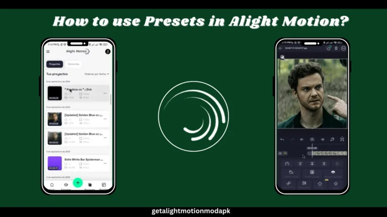 Using Presets in Alight Motion