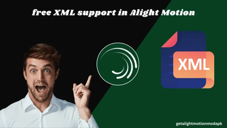 XML support in Alight Motion