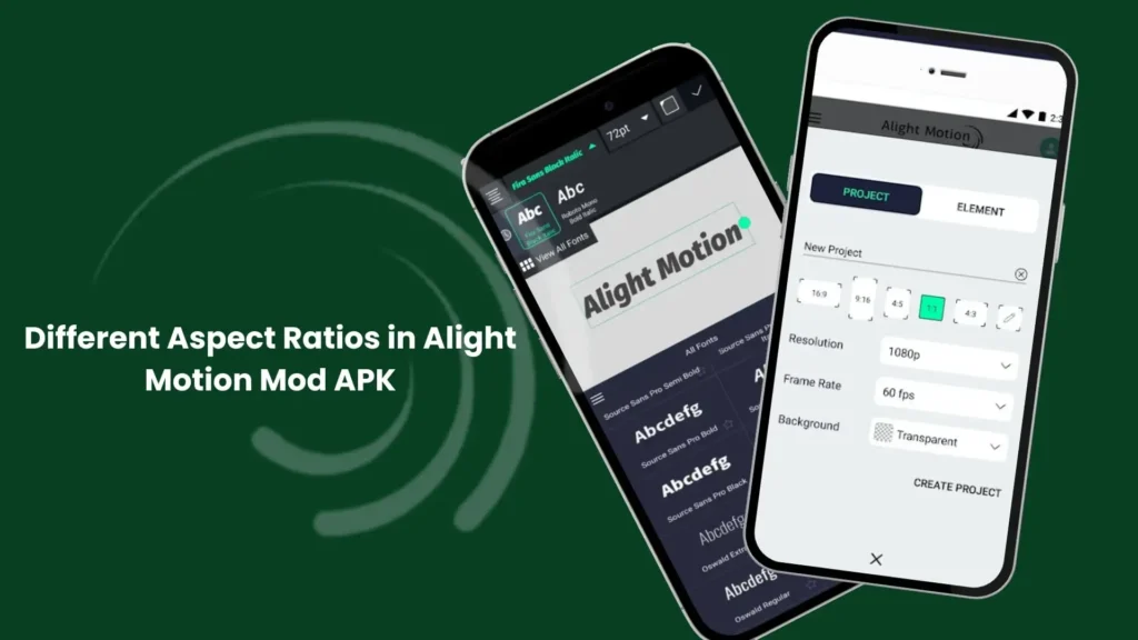 Aspect ratios in AM mod APK