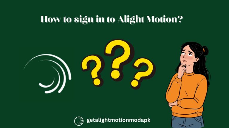 Alight Motion Sign in easy steps
