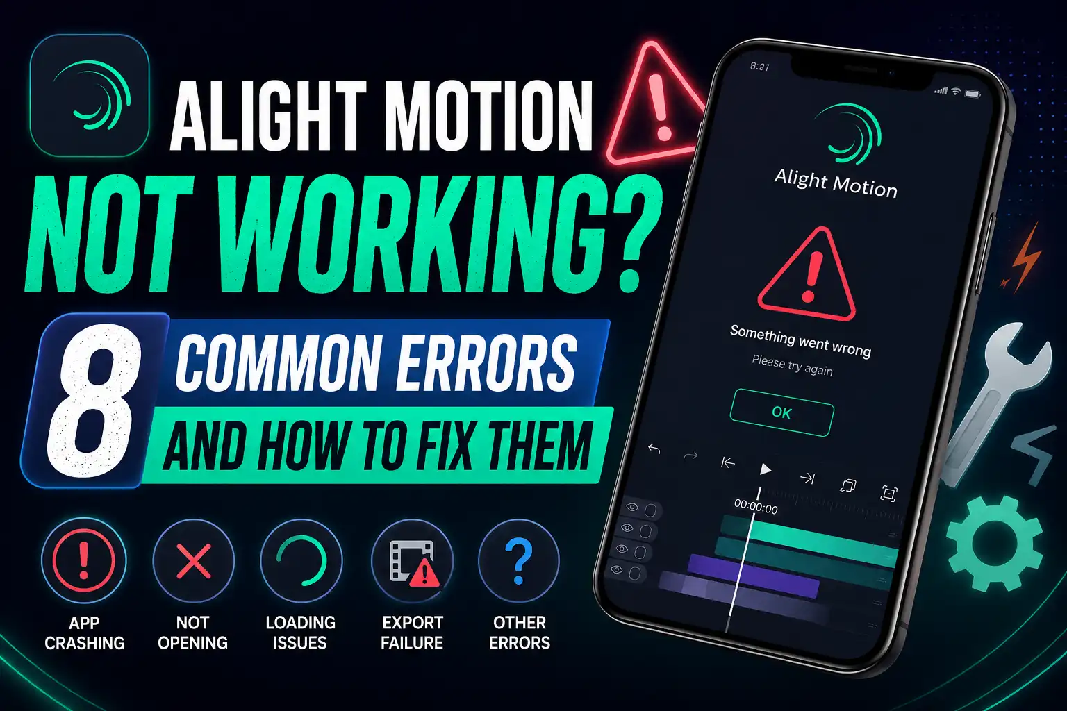 Clearing app cache to fix Alight Motion issues
